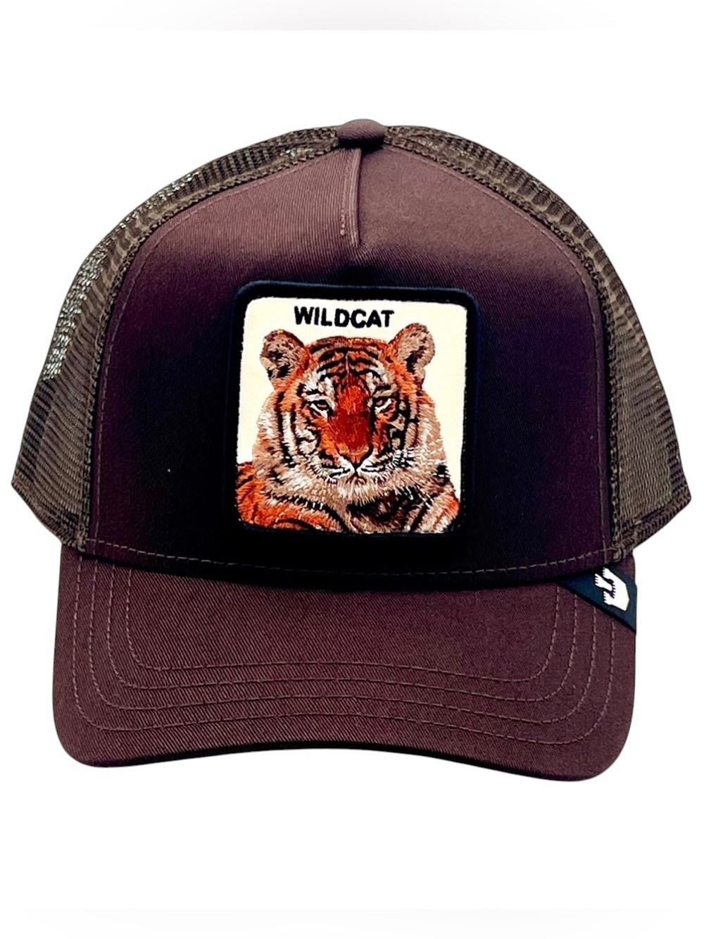 New Goorin Bros Wild Cat Orange Bengal Tiger Embroidered Snap Back Trucker Hat